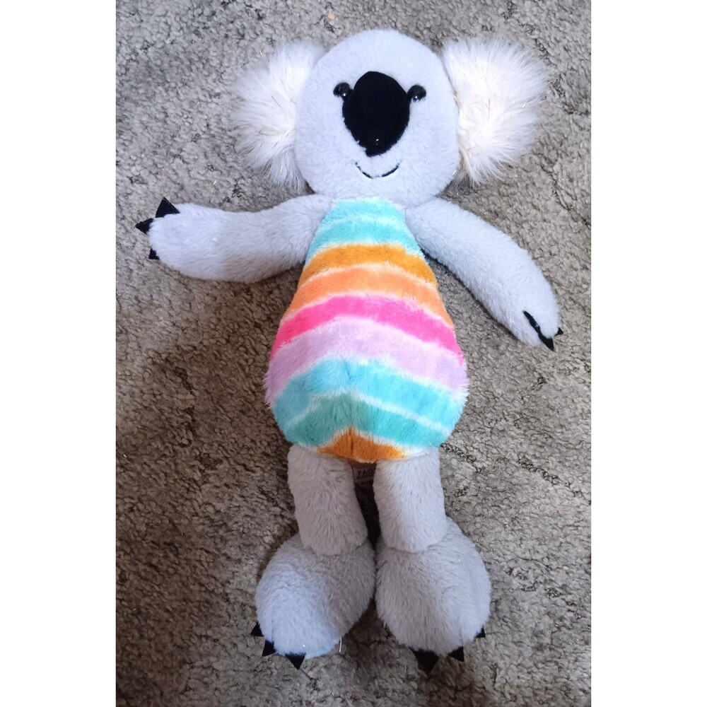 FAO Schwarz Dreamies Colorful Rainbow Koala Bear Plush 17” Stuffed Toy